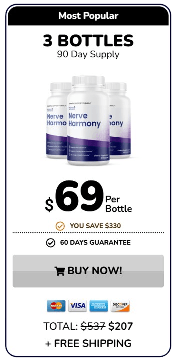 nerveharmony buy now 3 bottles